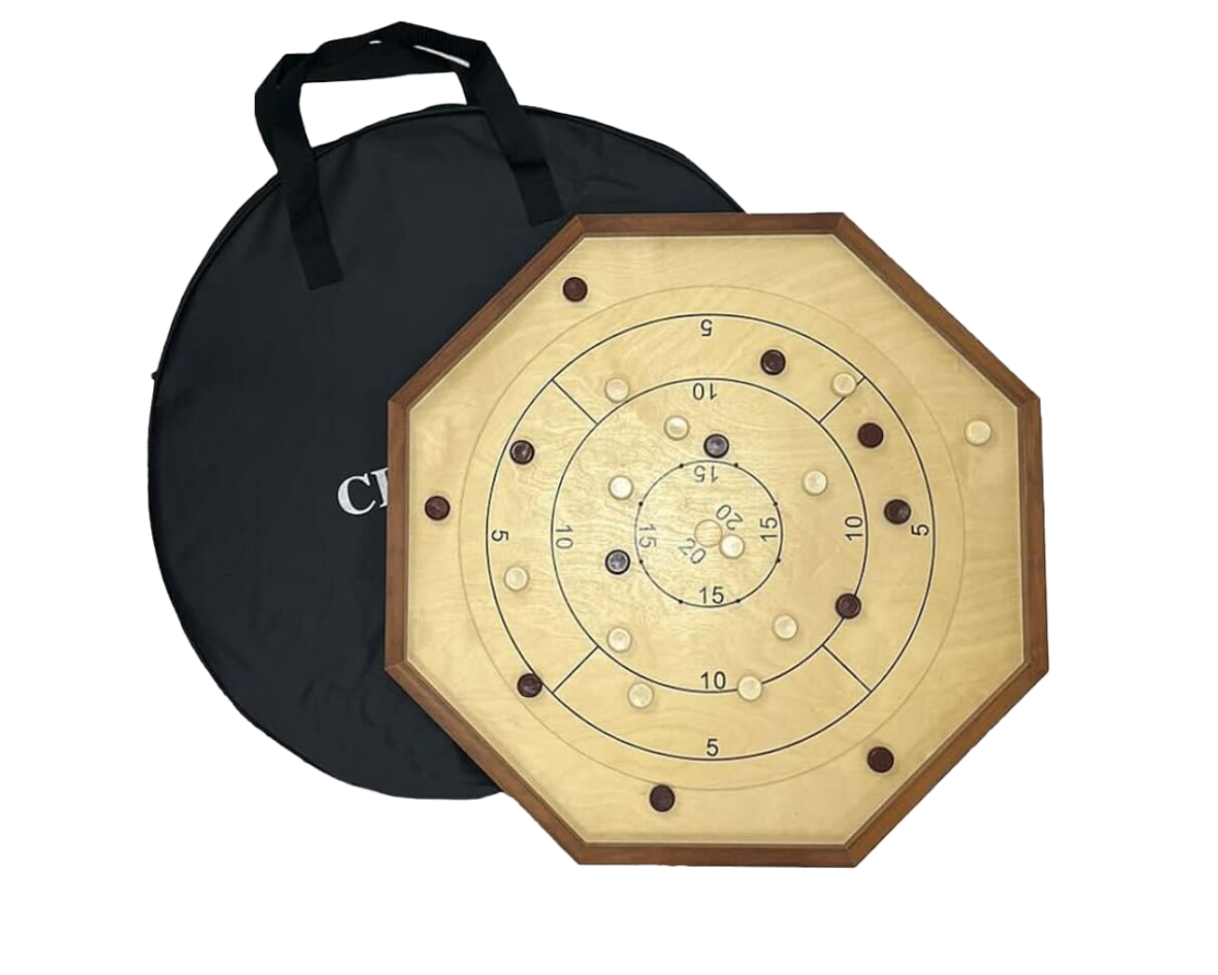 A portable crokinole table